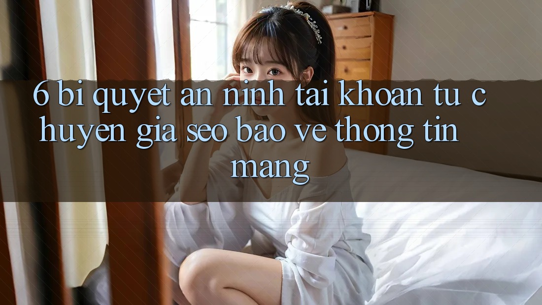 6. Bí Quyết An ninh Tài Khoản Từ Chuyên Gia SEO & Bảo vệ thông tin Mạng