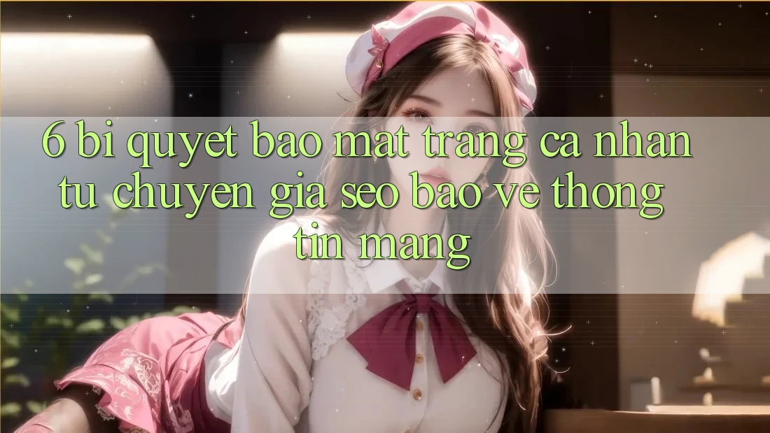 6. Bí Quyết Bảo Mật Trang cá nhân Từ Chuyên Gia SEO & Bảo vệ thông tin Mạng