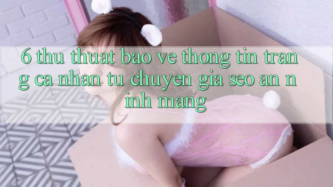6. Thủ thuật Bảo vệ thông tin Trang cá nhân Từ Chuyên Gia SEO & An Ninh Mạng 6. Thủ thuật Bảo vệ thông tin Trang cá nhân Từ Chuyên Gia SEO & An Ninh Mạng