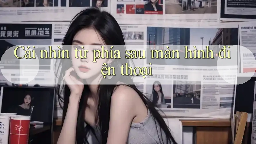 Cái nhìn từ phía sau màn hình điện thoại